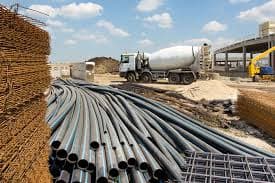 Construction material supplier quality check in Khargone